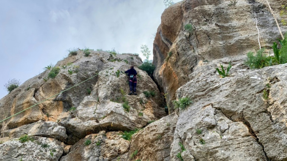 Palestinian climbers defy wartime obstacles to scale West Bank cliffs