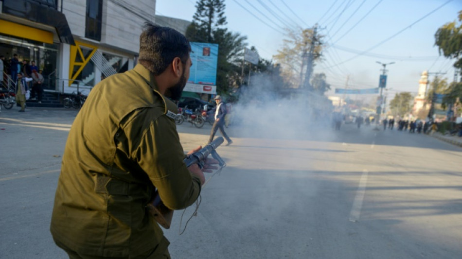 Pakistan police clash with Khan supporters at election protests