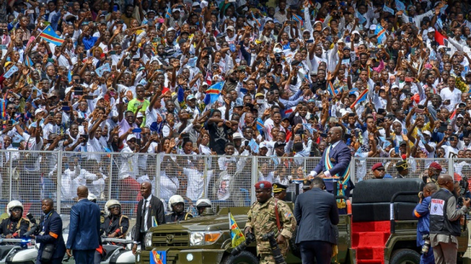 DR Congo president sworn in for new term before huge crowd