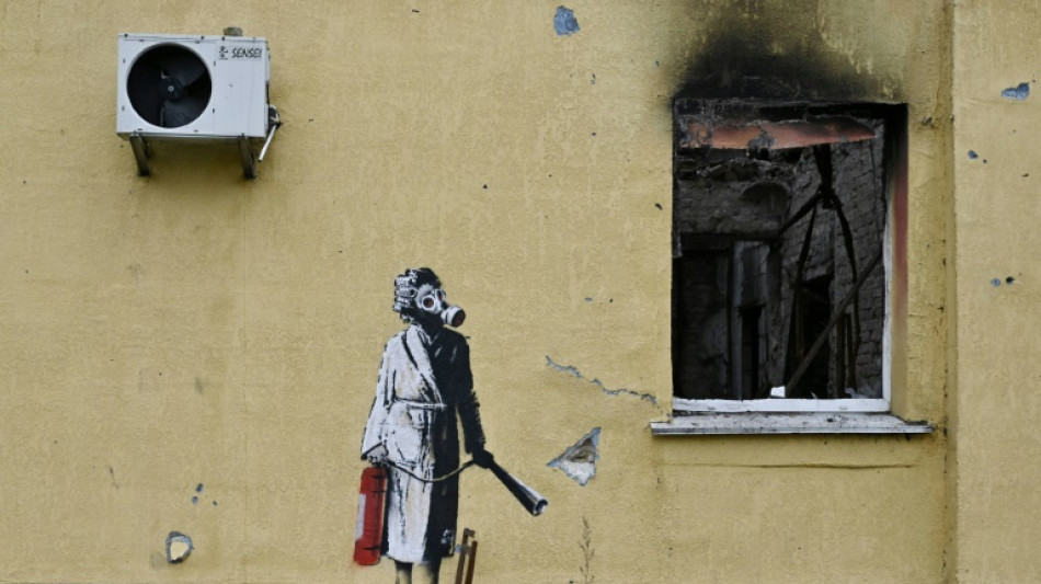 Ukraine: tentative de vol d'une oeuvre de Banksy dans la banlieue de Kiev