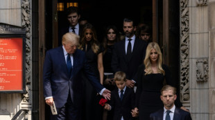 Trumps bid farewell to Ivana at funeral in New York