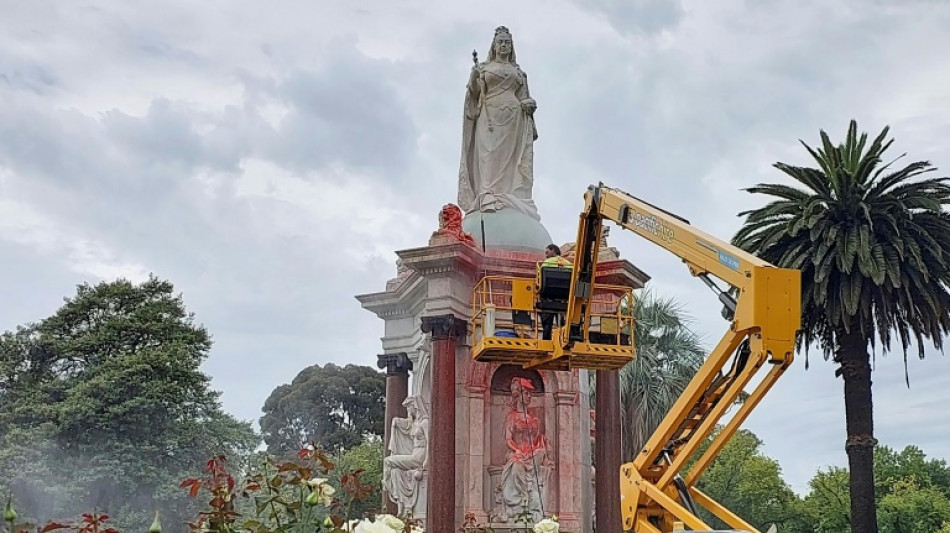 Statue toppled as Australians reckon with bloody past