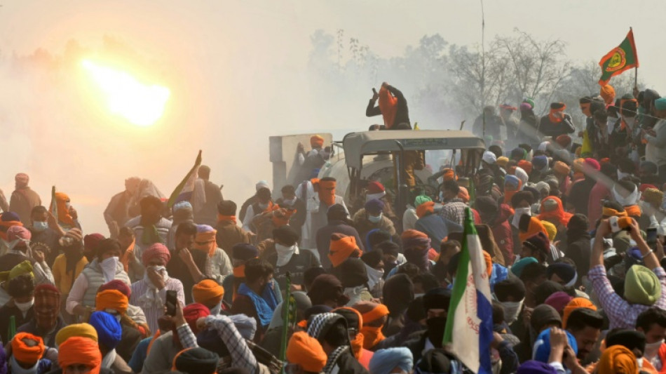 Furious protesting Indian farmers stalled but defiant