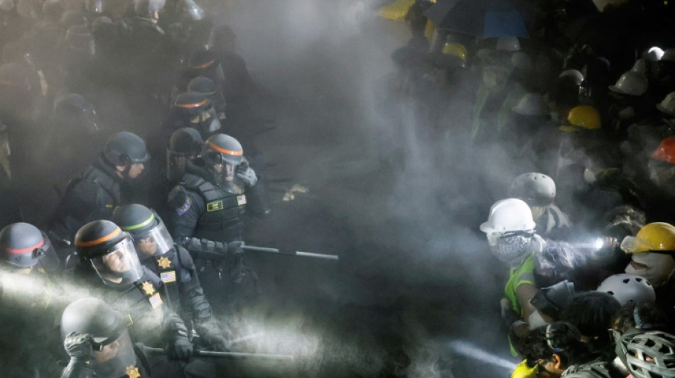 Police clash with protesters at UCLA in campus unrest over Gaza