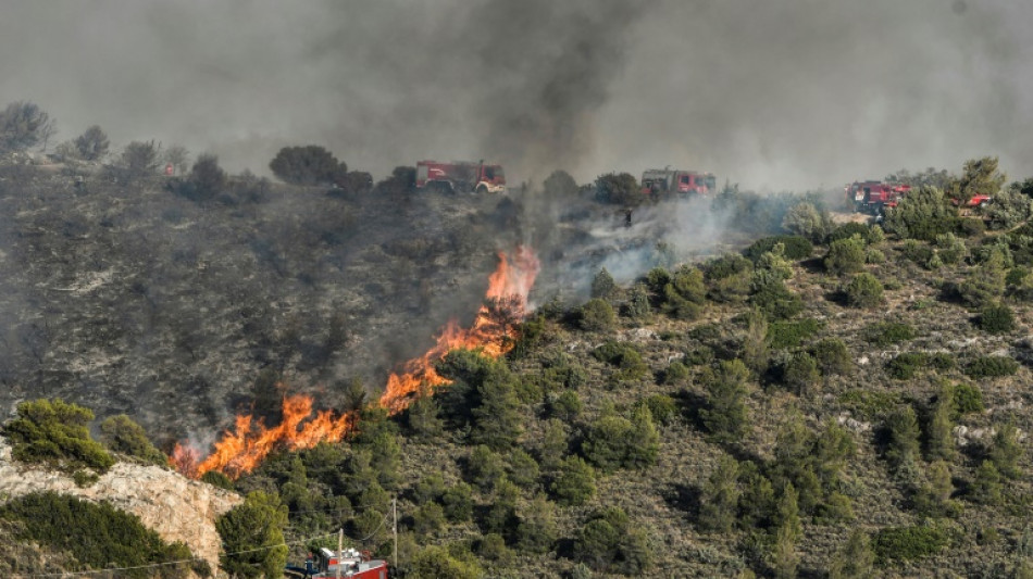 Athens wildfire losing intensity, firefighters say