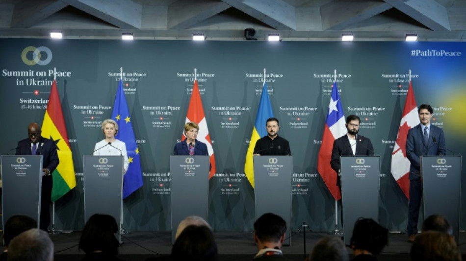 World leaders back just peace for Ukraine, eye eventual Russia talks