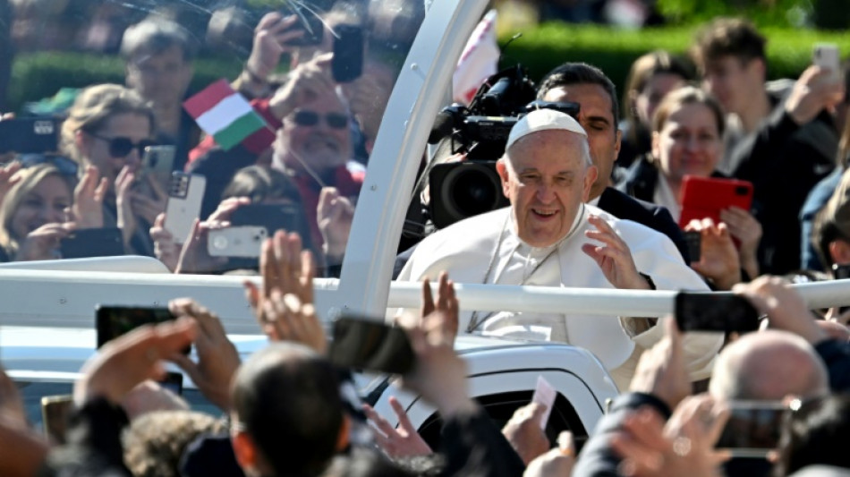 Tens of thousands gather for pope's mass in Hungary