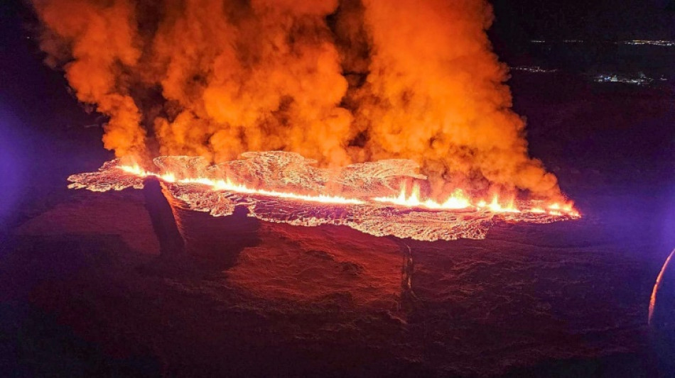 Volcano erupts on outskirts of fishing village Grindavik