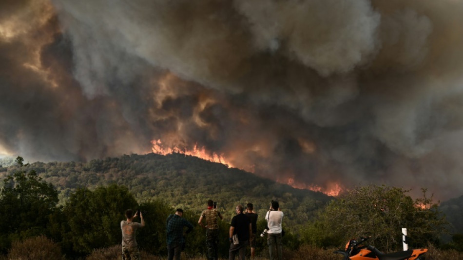 Greece struggles to tame wildfires raging for a sixth day 