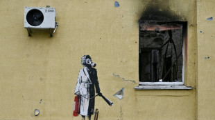 Ukraine detains 8 over Banksy mural theft