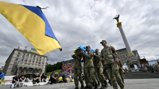 Ukraine's fallen honoured in Kyiv memorial