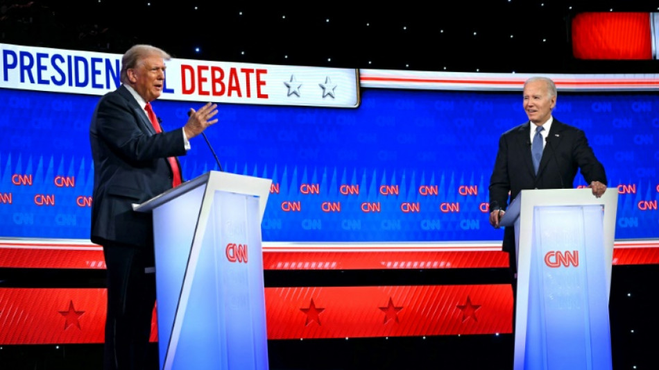  Faltering Biden, forceful Trump clash in presidential debate