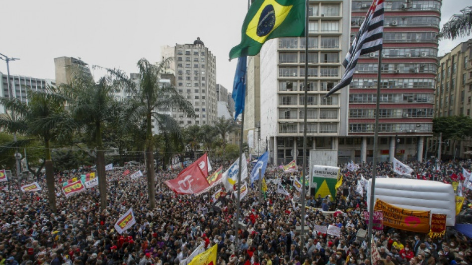 Brazilians march in 'defense of democracy'