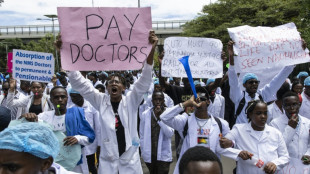 Hundreds of Kenya doctors protest in support of strike