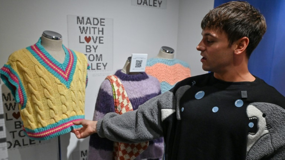 Retired Olympian Daley dives into the spool with Tokyo knitwear show