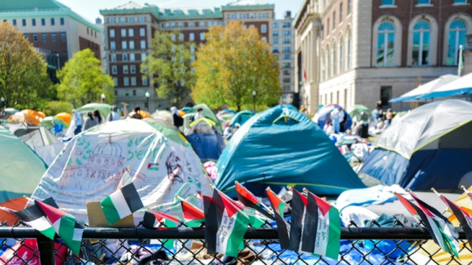 Columbia officials, pro-Palestinian student protesters find tense truce