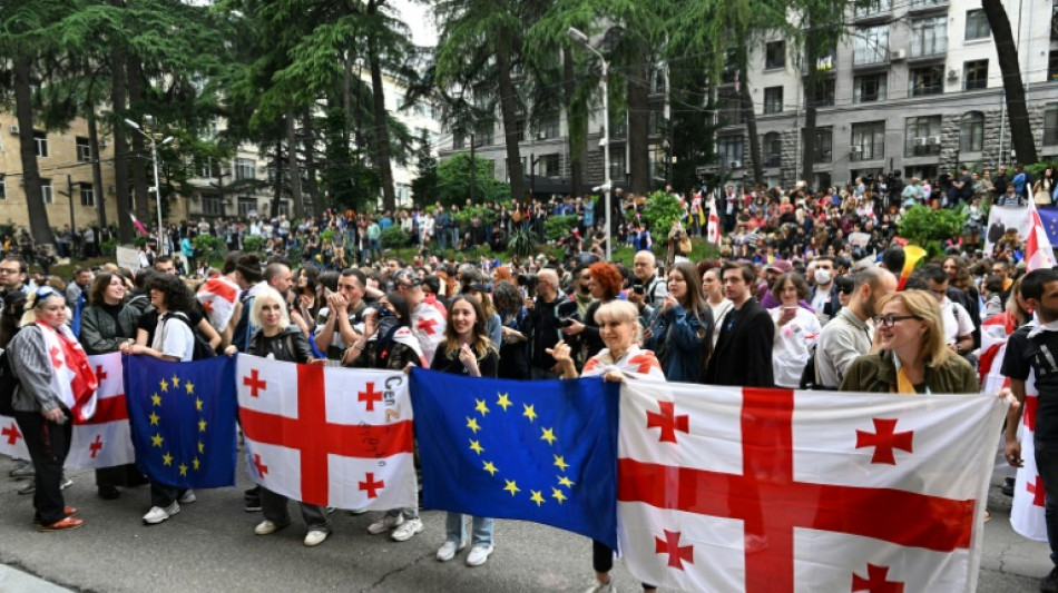 Thousands rally in Georgia to protest adoption of 'foreign influence' law