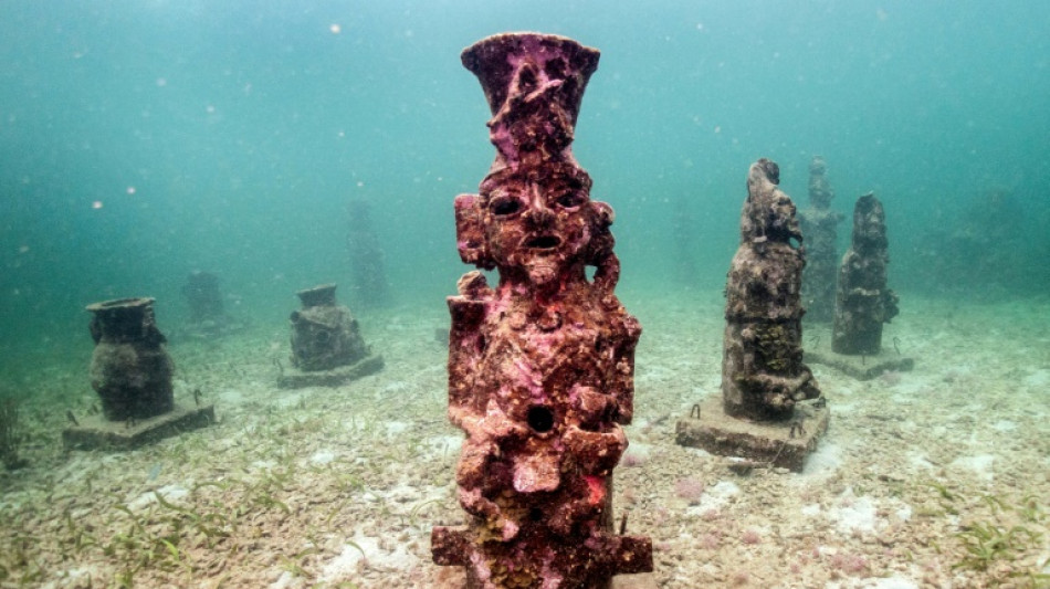 Colombian underwater 'art gallery' serves as coral home