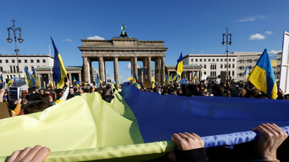 Protests across Germany on Ukraine war anniversary