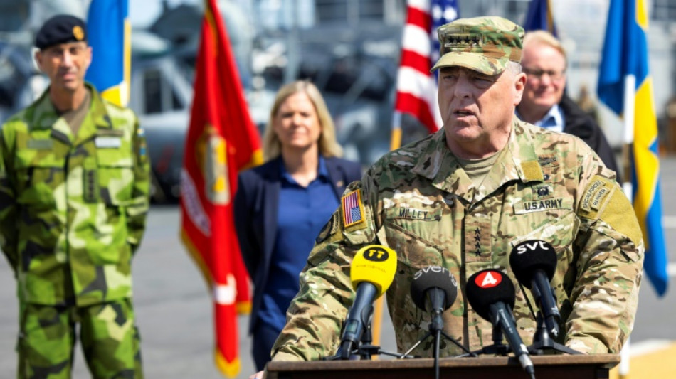 Top US general, in Stockholm, signals support for Sweden and Finland's NATO bids 