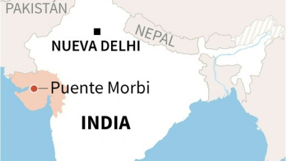 Al menos 75 muertos en el colapso de un puente colgante en India