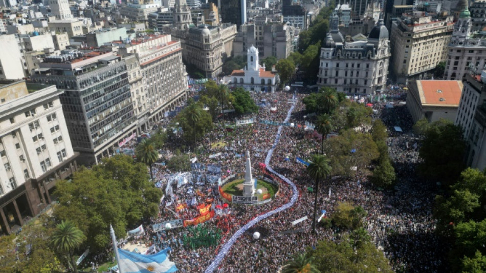 Mass Argentina march on coup anniversary as Milei questions toll