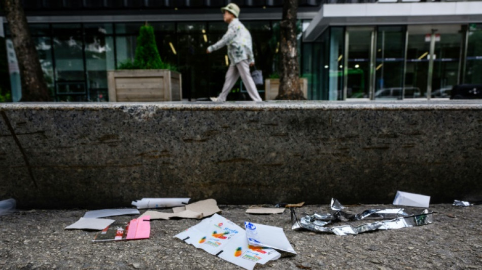 N. Korea sweet wrappers, noodles on Seoul streets in balloon blitz