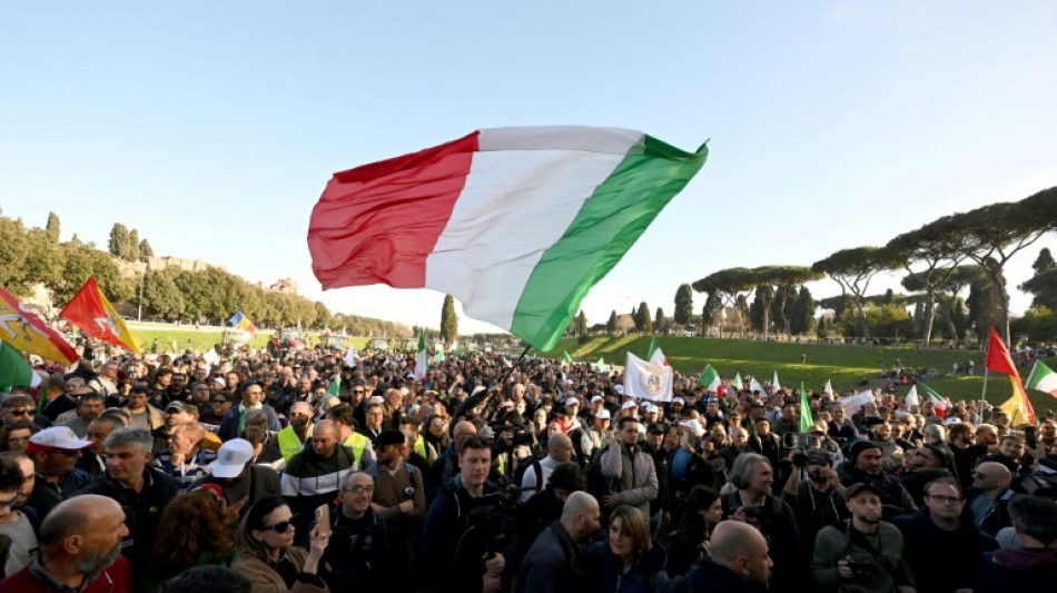 Farmers head to Rome's Circus Maximus in latest protest