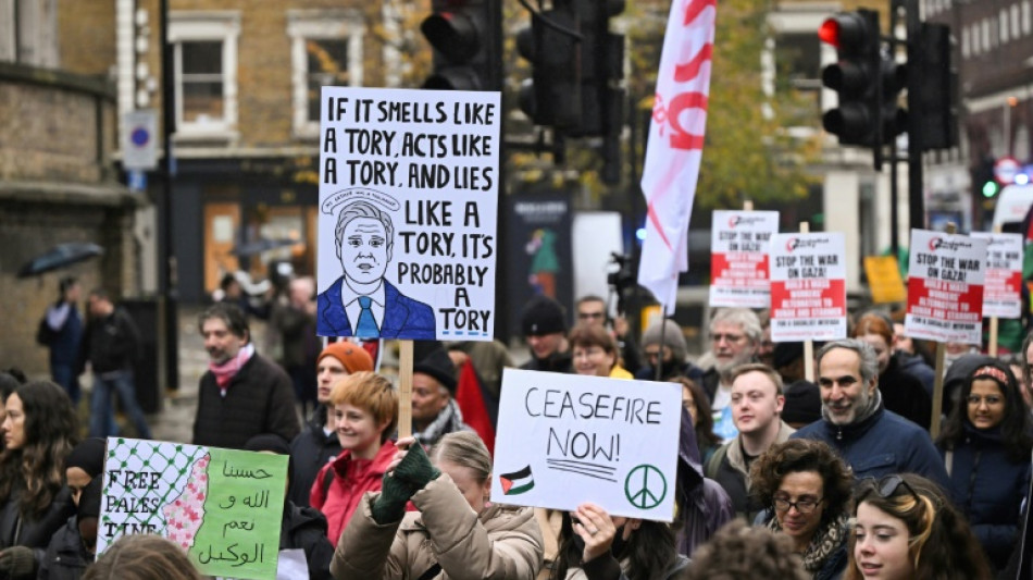 Pro-Palestinian demonstrators rally in France, Britain