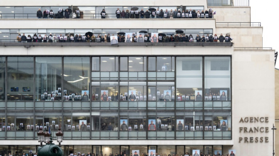 AFP journalists rally for blocked Gaza colleagues