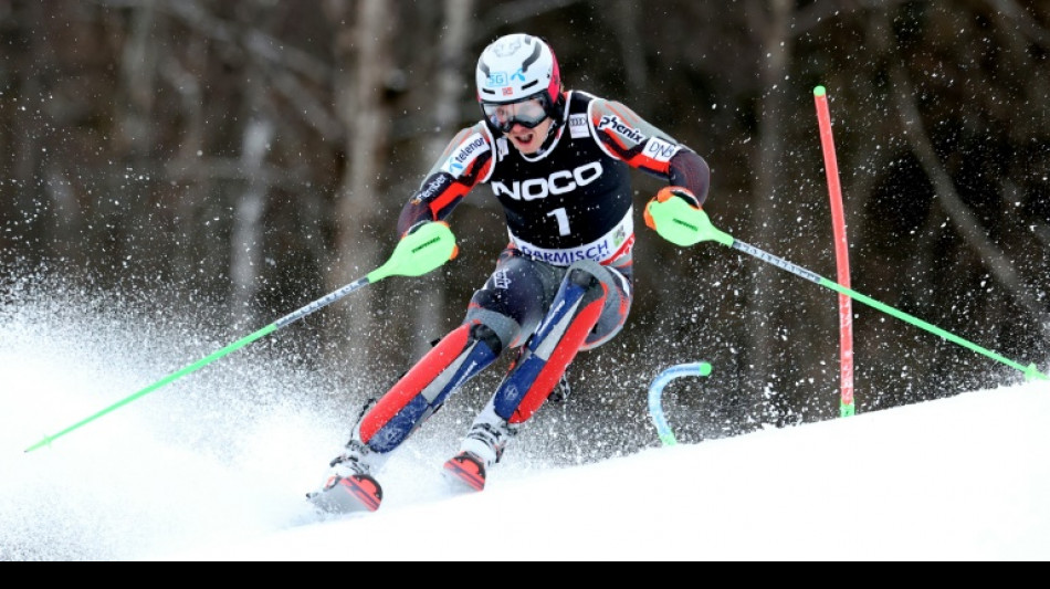 Kristoffersen wins slalom in Garmisch as Olympic stars struggle 