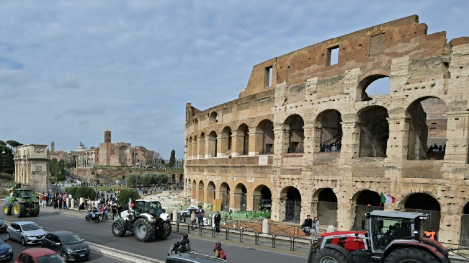 Meloni restores tax breaks after farmer protests reach Colosseum