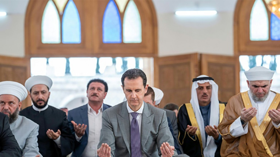 Syria's Assad attends Eid prayers in former rebel bastion