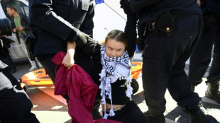 La activista ecologista Greta Thunberg es detenida en Bruselas durante una manifestación