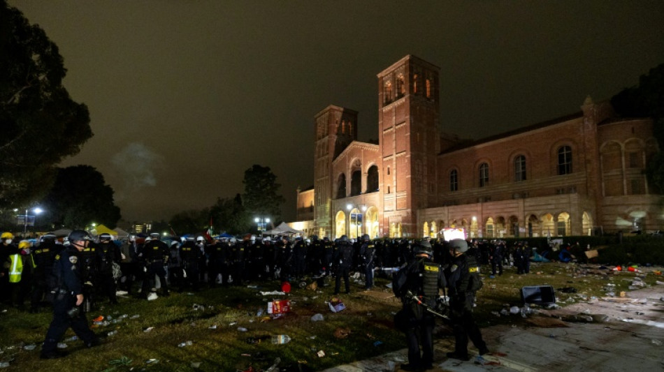 Bitterness at UCLA as Gaza protest cleared 